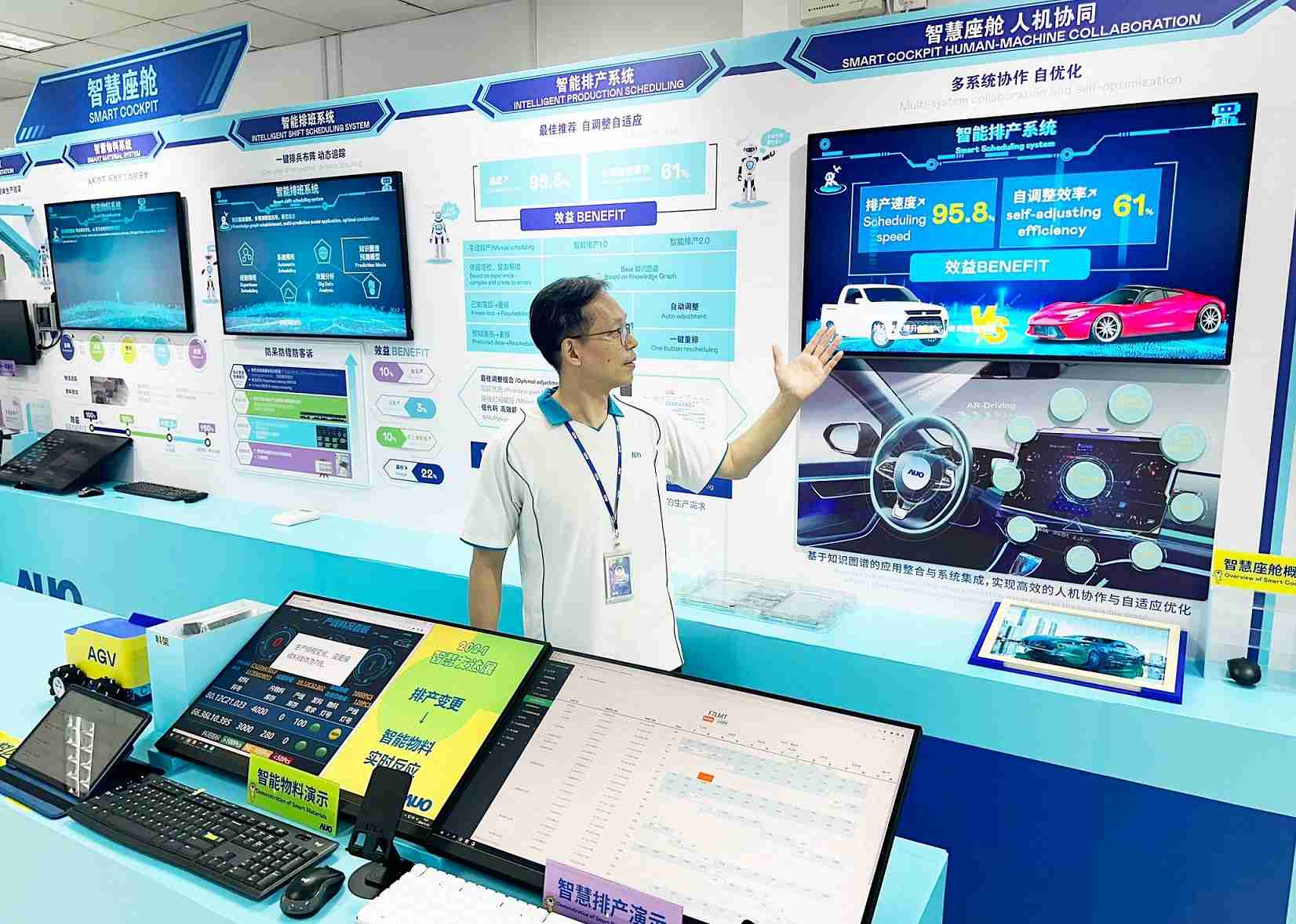 尊龙集团厦门将5G+ABC技术串联生产管理全流程，，，打通研发、、、采购、、生管、、、、制程、、、设备、、、、质量等产品全生命周期制造流程，，完成数字化设计、、智慧供应链、、、智能座舱、、全流程设备管理、、、、数据驱动优化、、、、智慧在线检测、、智慧品管等自适应生产模式升级